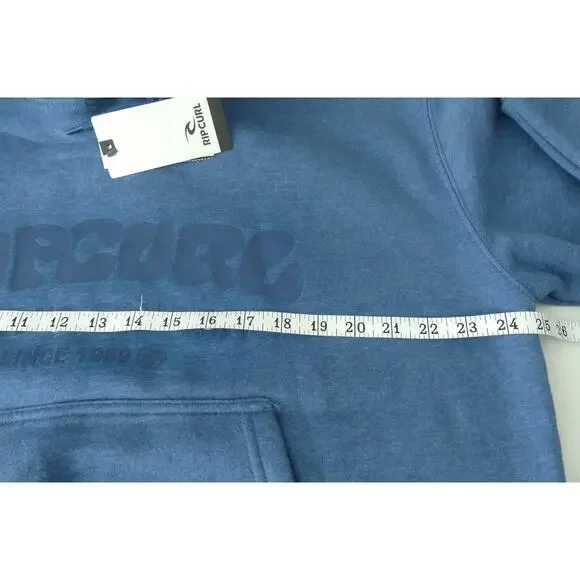 Rip Curl Surf Hooded Women's Sweatshirt Large NWT Relaxed Fit Graphic Print Blue - Picture 5 of 8